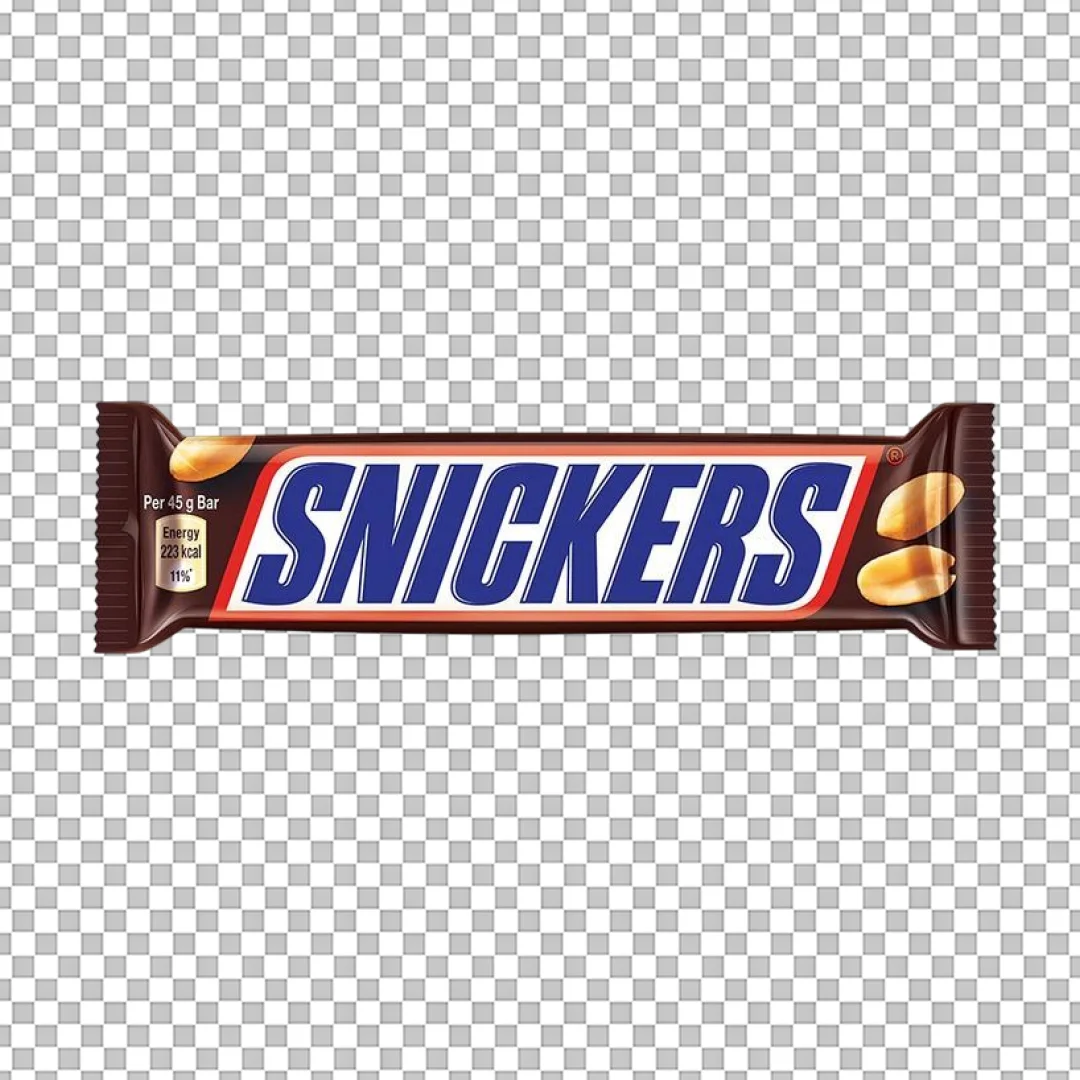 Snickers Chocolate Candy Bar Wrapper PNG