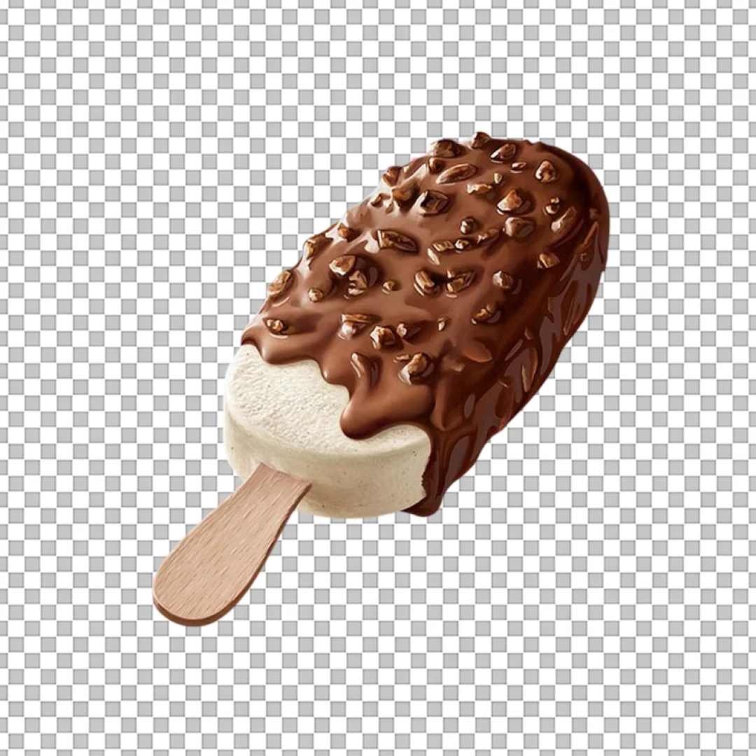 Almond Chocolate Ice Cream Bar PNG