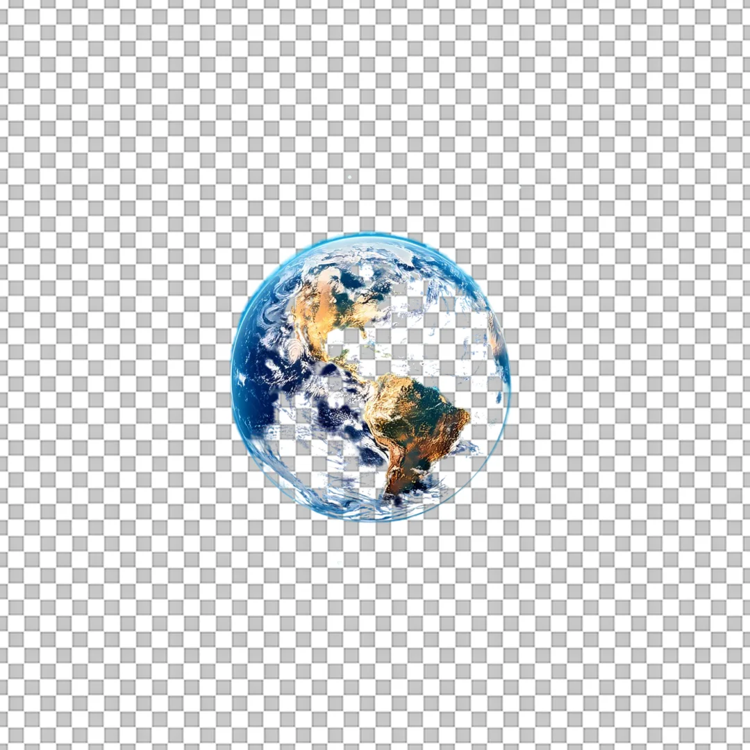 Planet Earth Globe World Map PNG