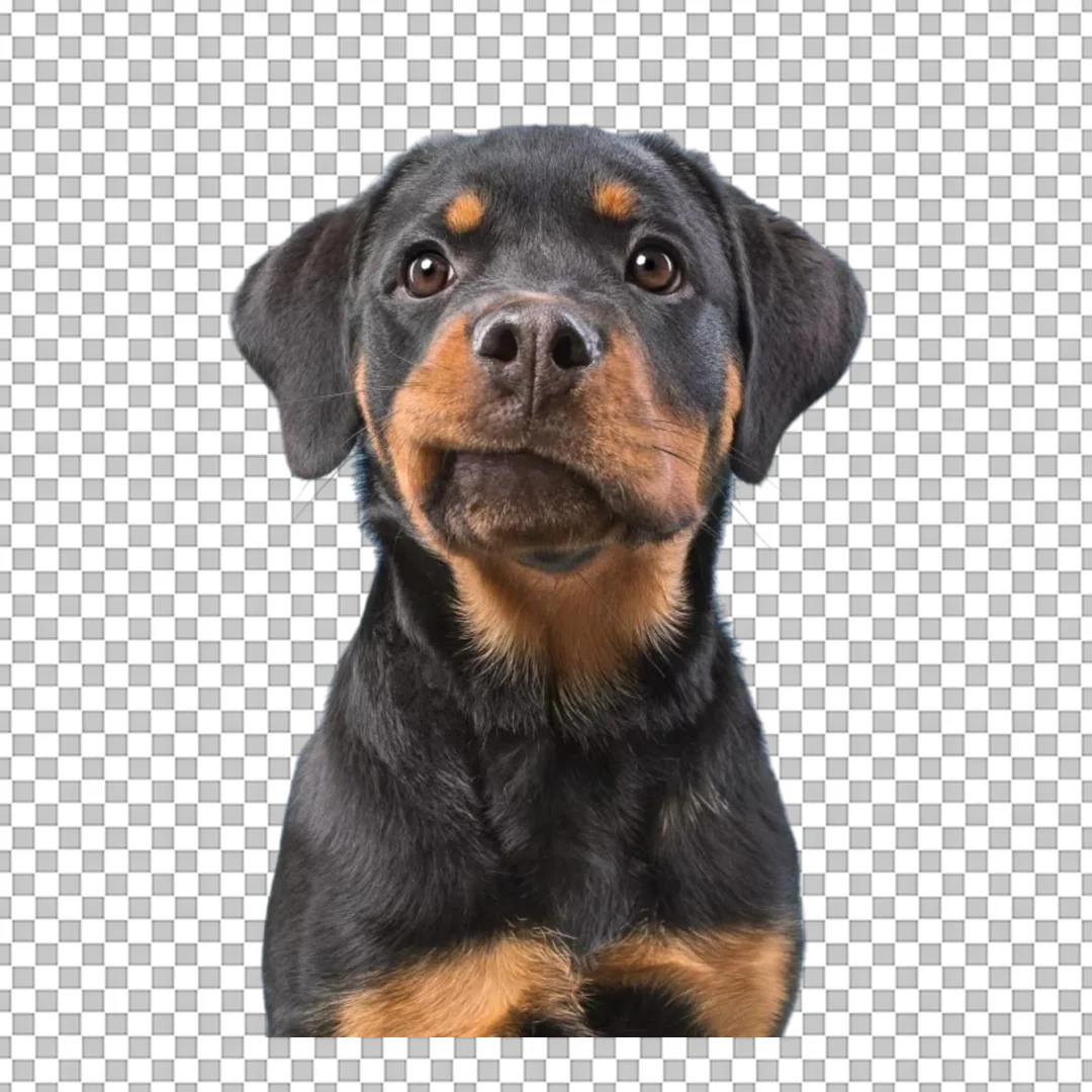 Rottweiler Puppy Funny Face PNG