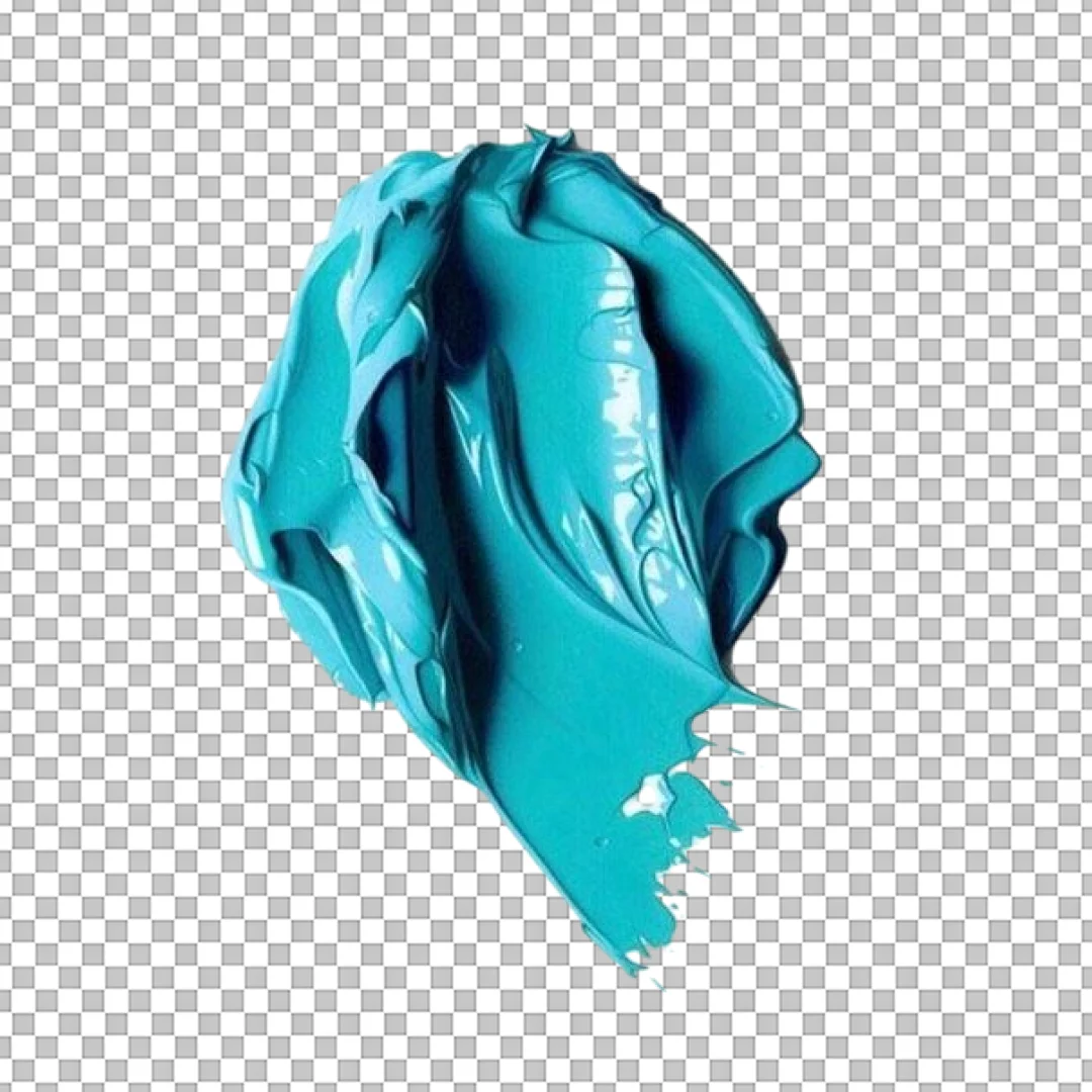 Turquoise Paint Smear PNG