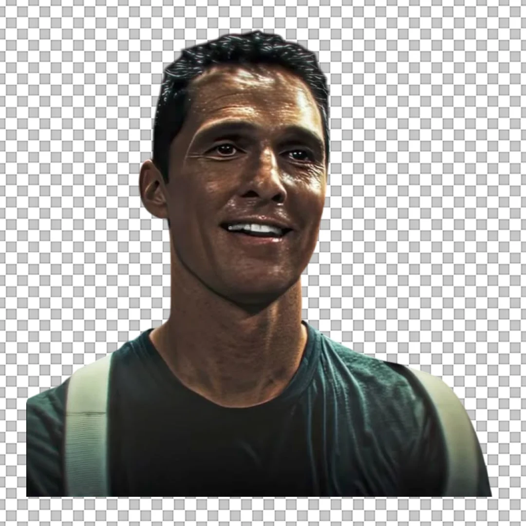 Crying Sweating Man Face Meme Clipart PNG