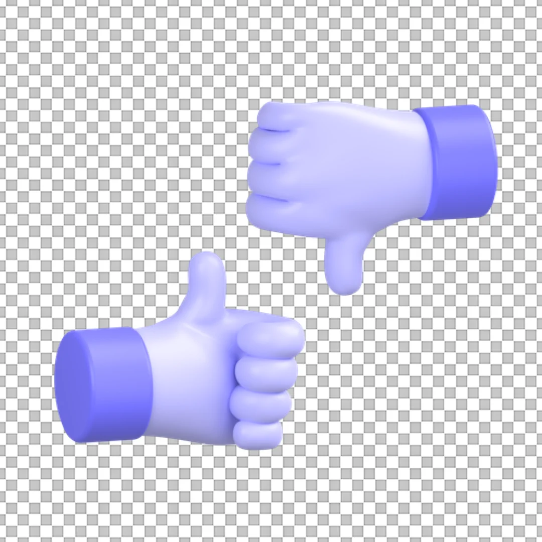 Down Thumbs PNG