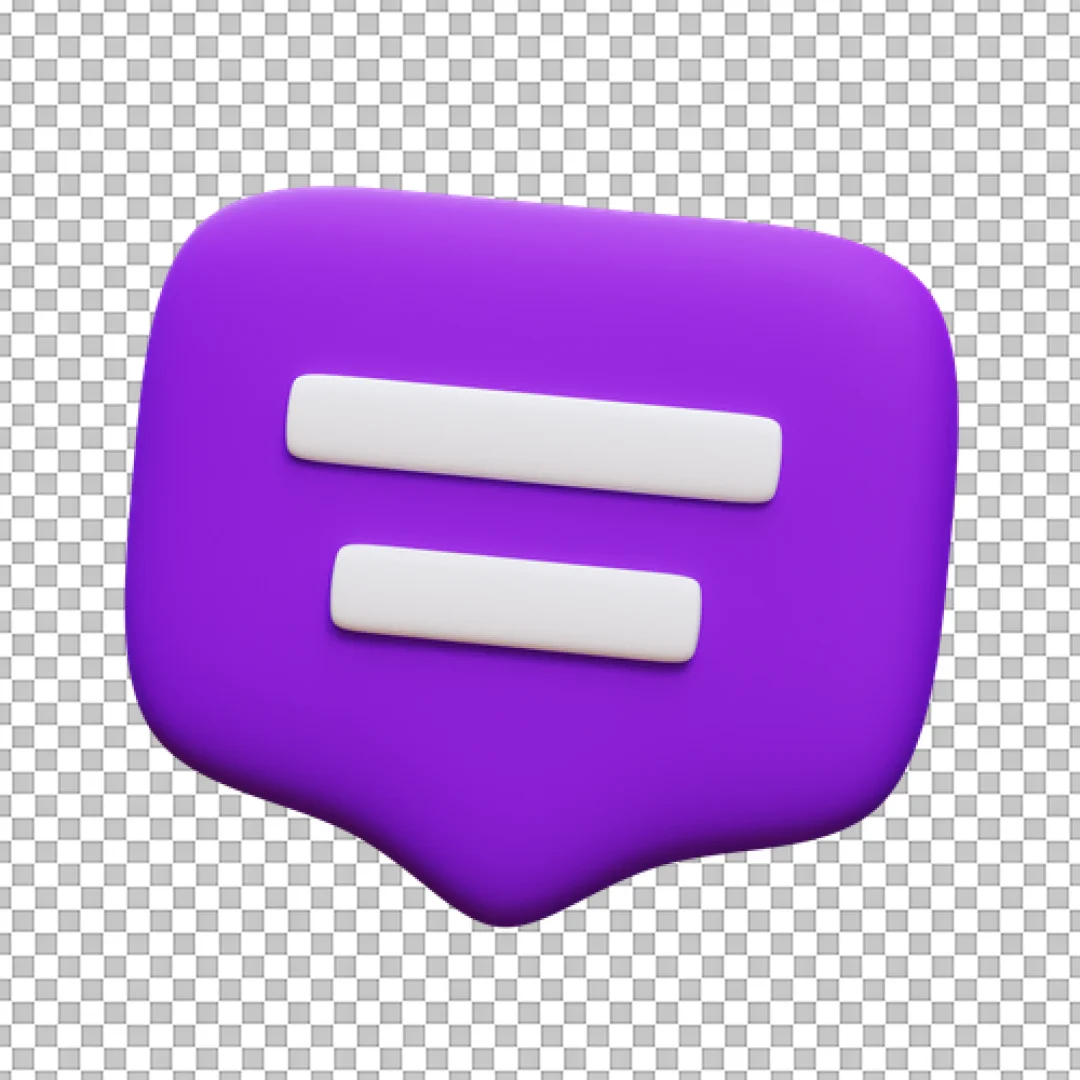 Purple Square Bubble White Lines PNG