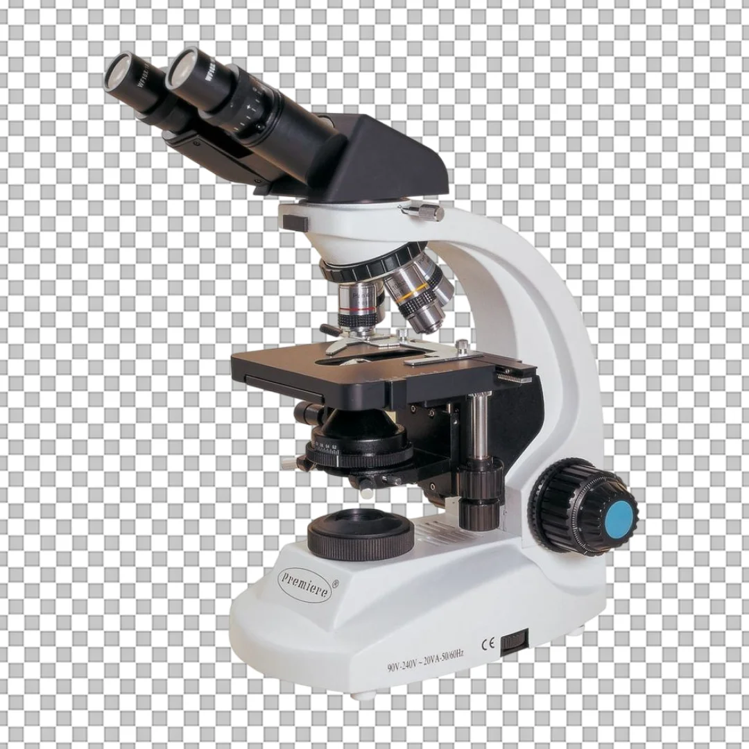 Binocular Compound Microscope Lab Device Clipart PNG