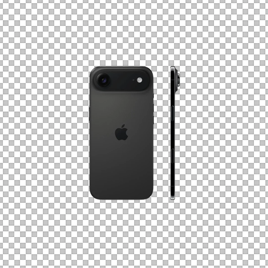 Black iPhone Back and Side PNG