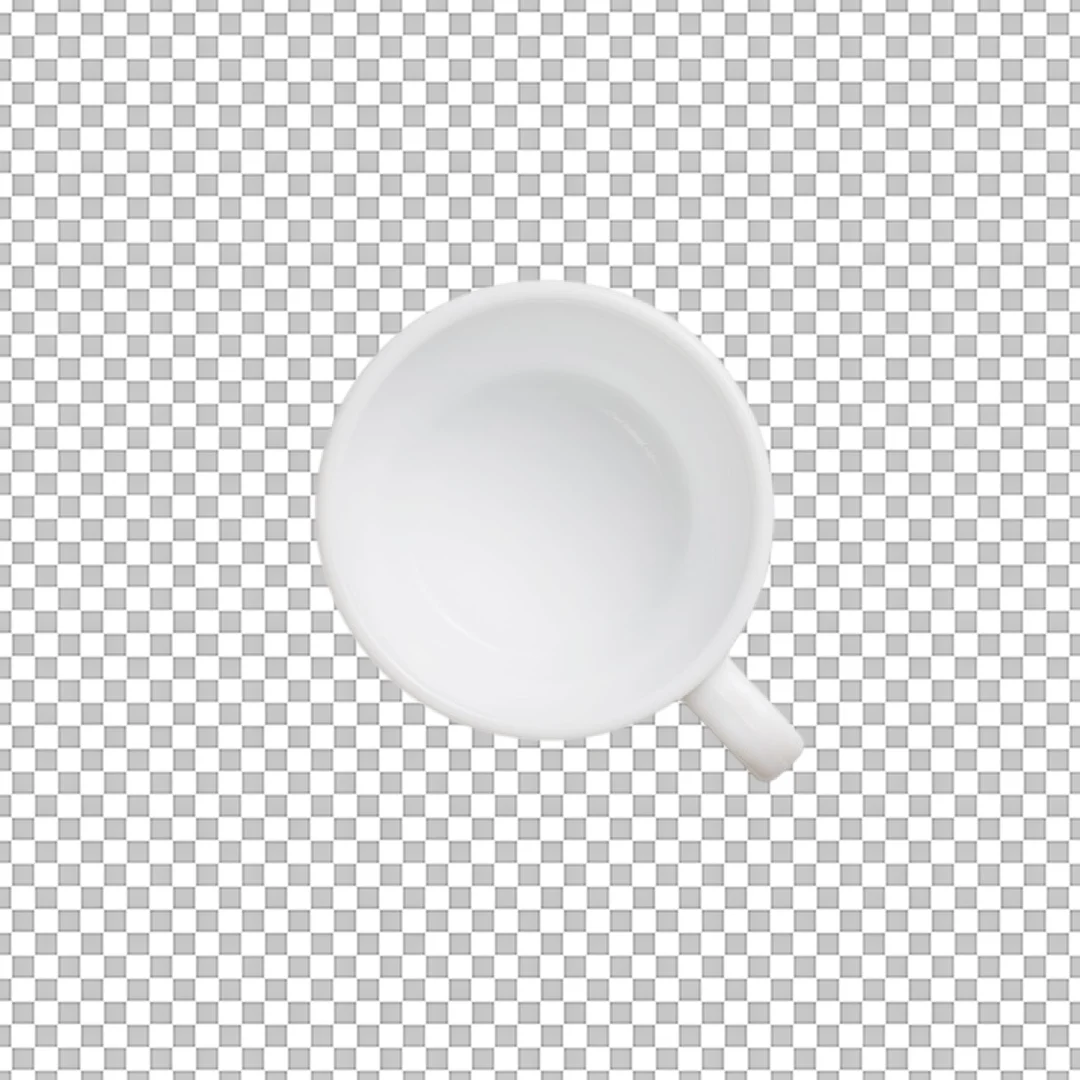 Empty White Coffee Cup PNG