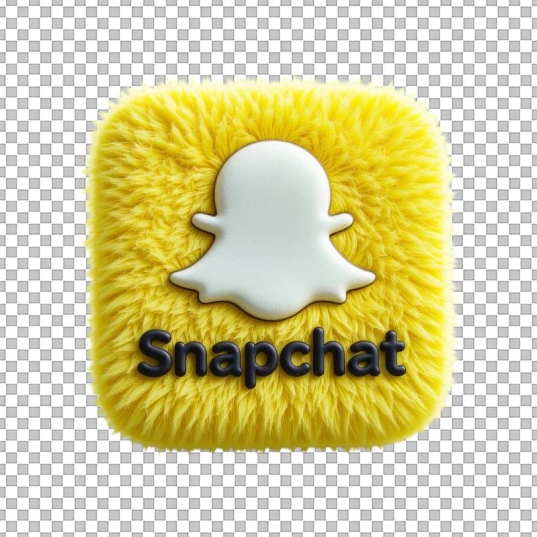 Furry Yellow Snapchat Icon PNG