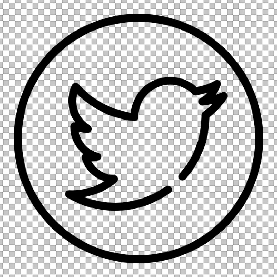 Twitter (X) Bird Social Media Outline Icon