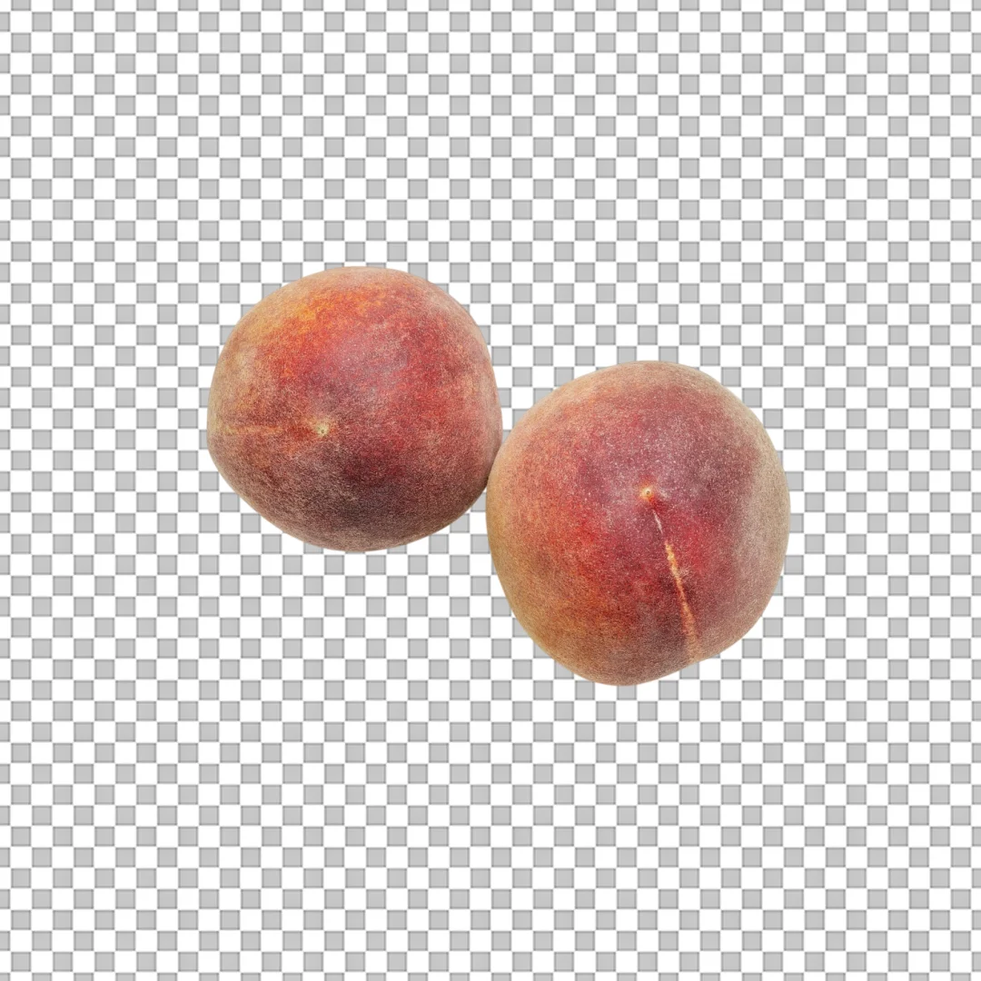 Two Whole Peaches PNG