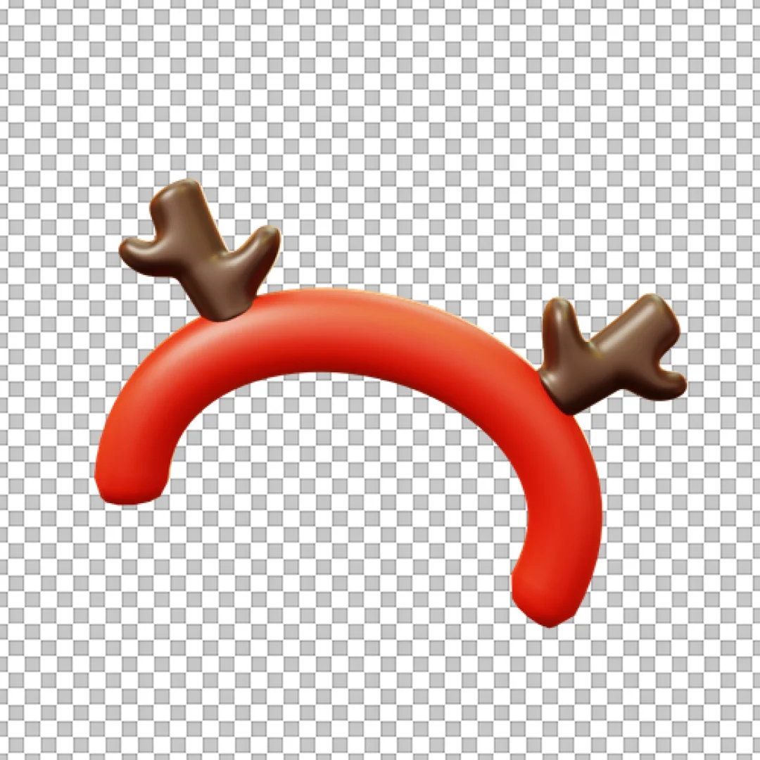 Reindeer Antler Headband PNG