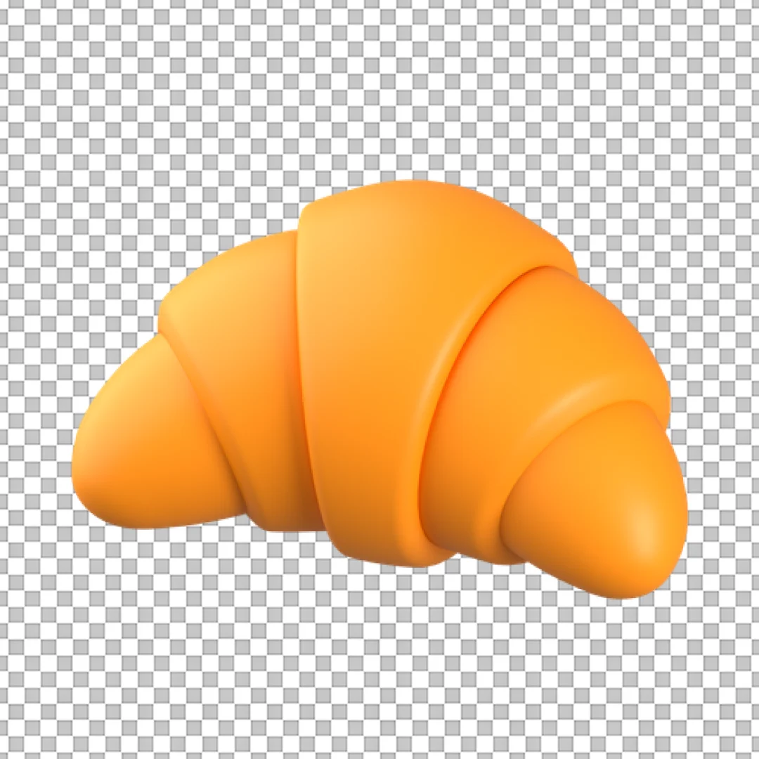 Freshly Baked Golden Croissant Pastry PNG