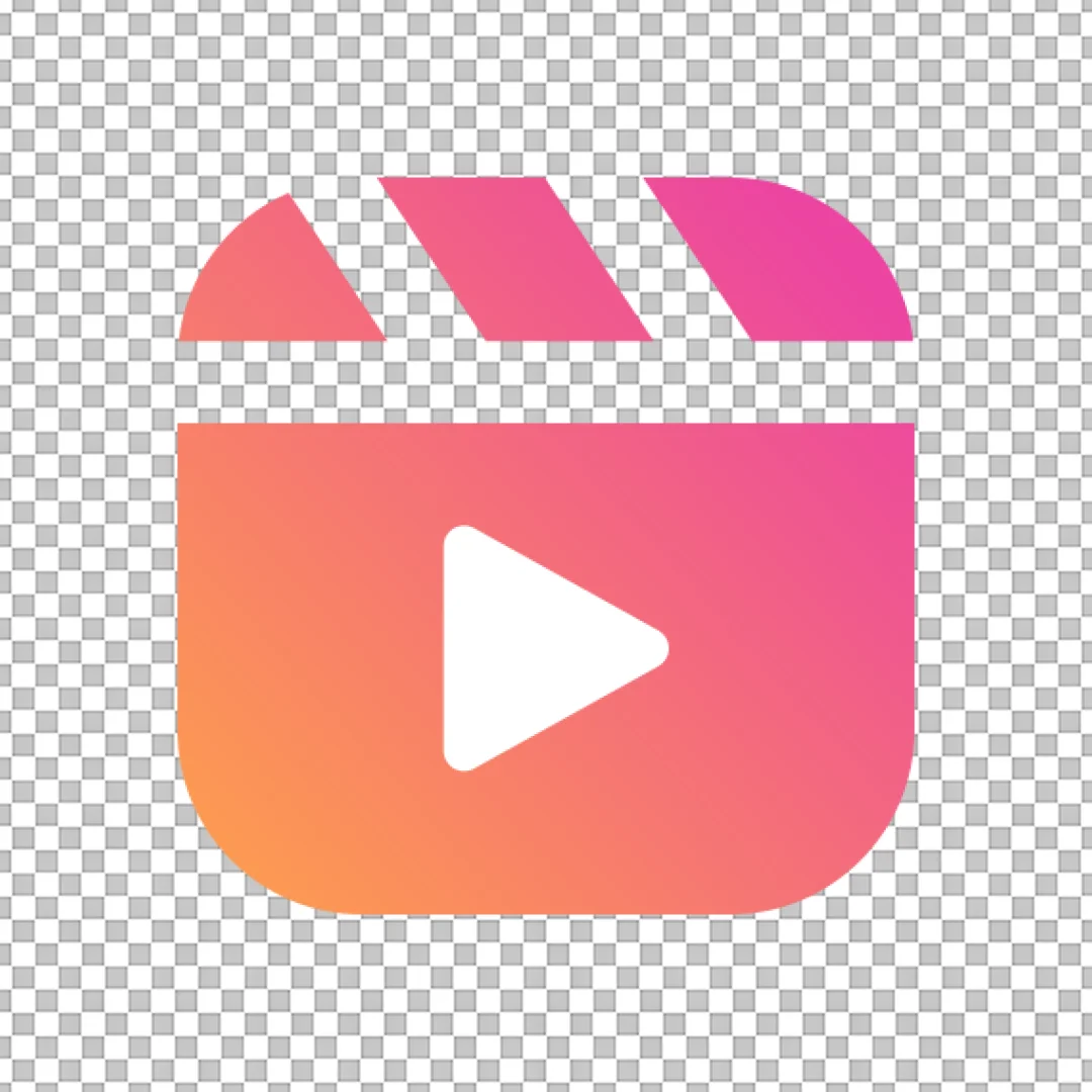 Instagram Reels Icon Gradient Vector Graphic