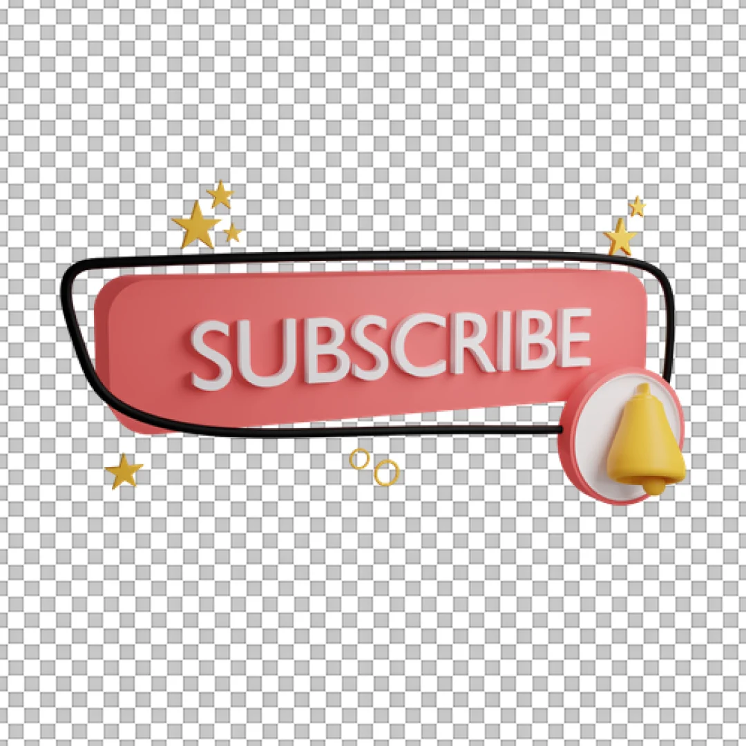 Stylish Subscribe Bar With Abstract Lines PNG