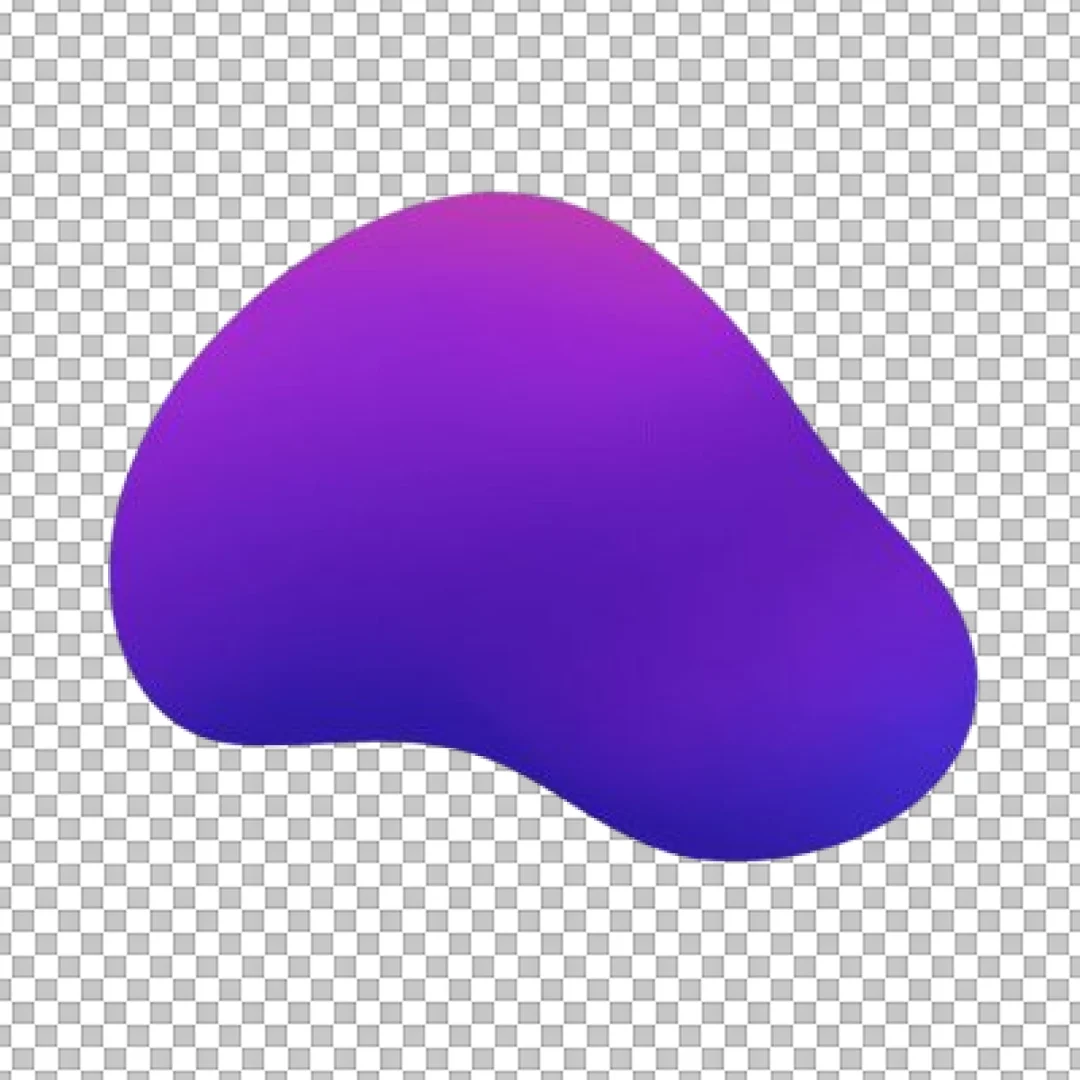 Purple Abstract Liquid Shape PNG