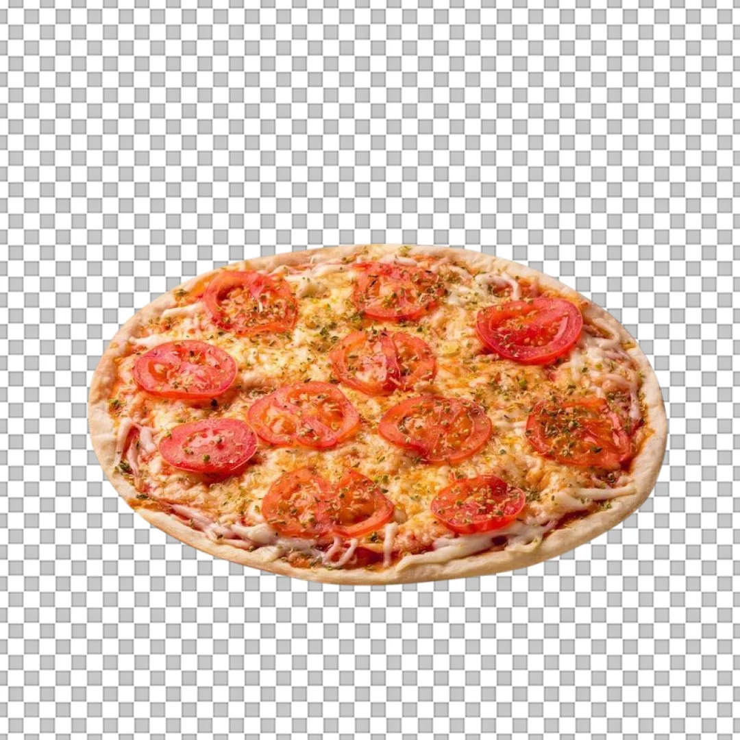 Thin Crust Tomato Herb Pizza PNG