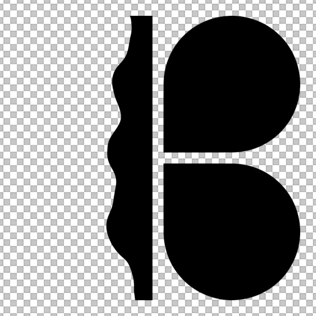 Abstract Butterfly Letter B Logo PNG