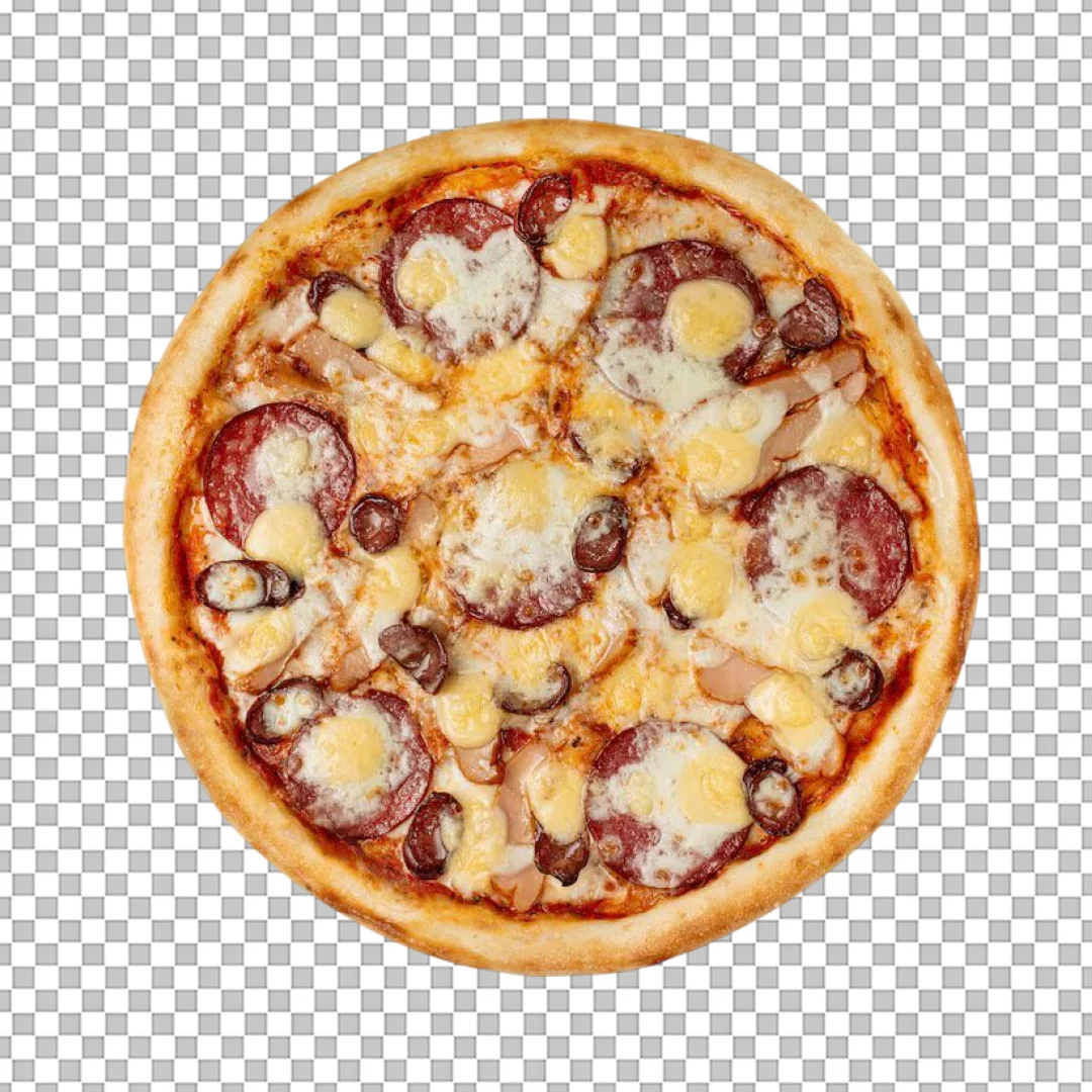 Sausage and Pepperoni Pizza PNG