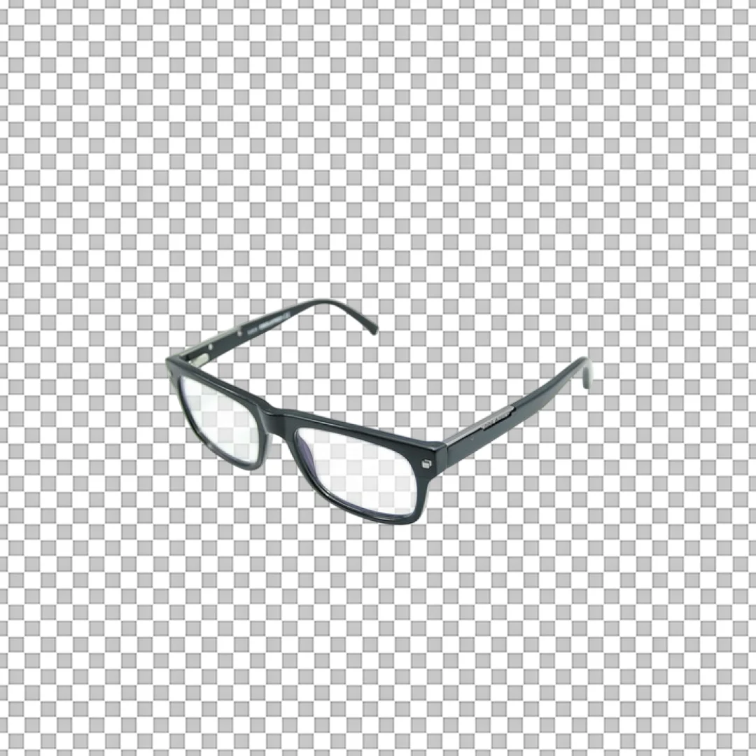 Black Rimmed Eyeglasses Frames PNG