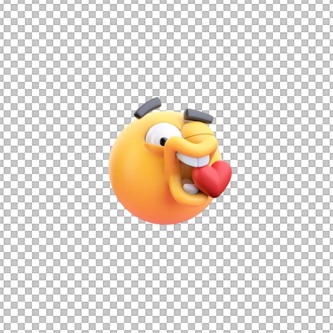 3D Emoji In Love PNG