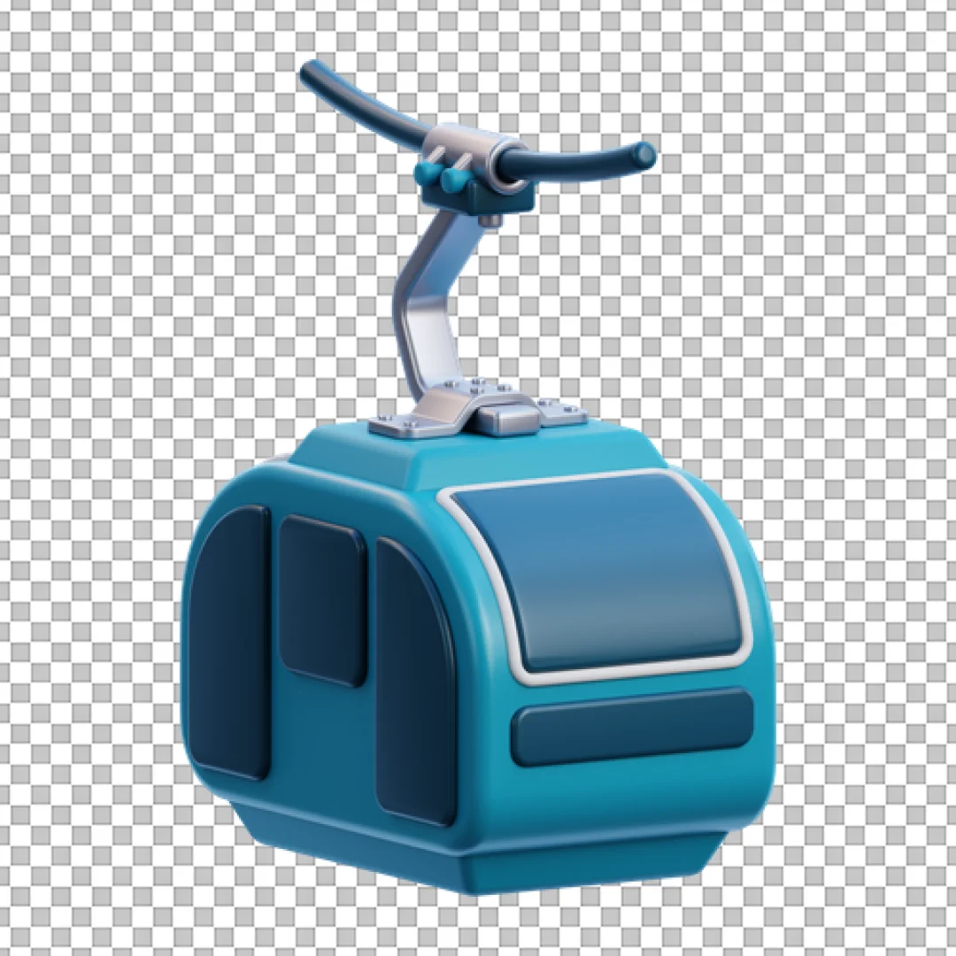 Blue Ski Lift Gondola PNG