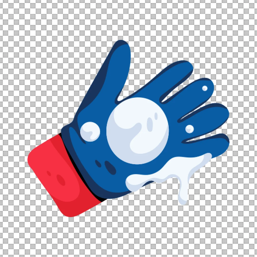 Cartoon Washing Glove Bubble Icon PNG