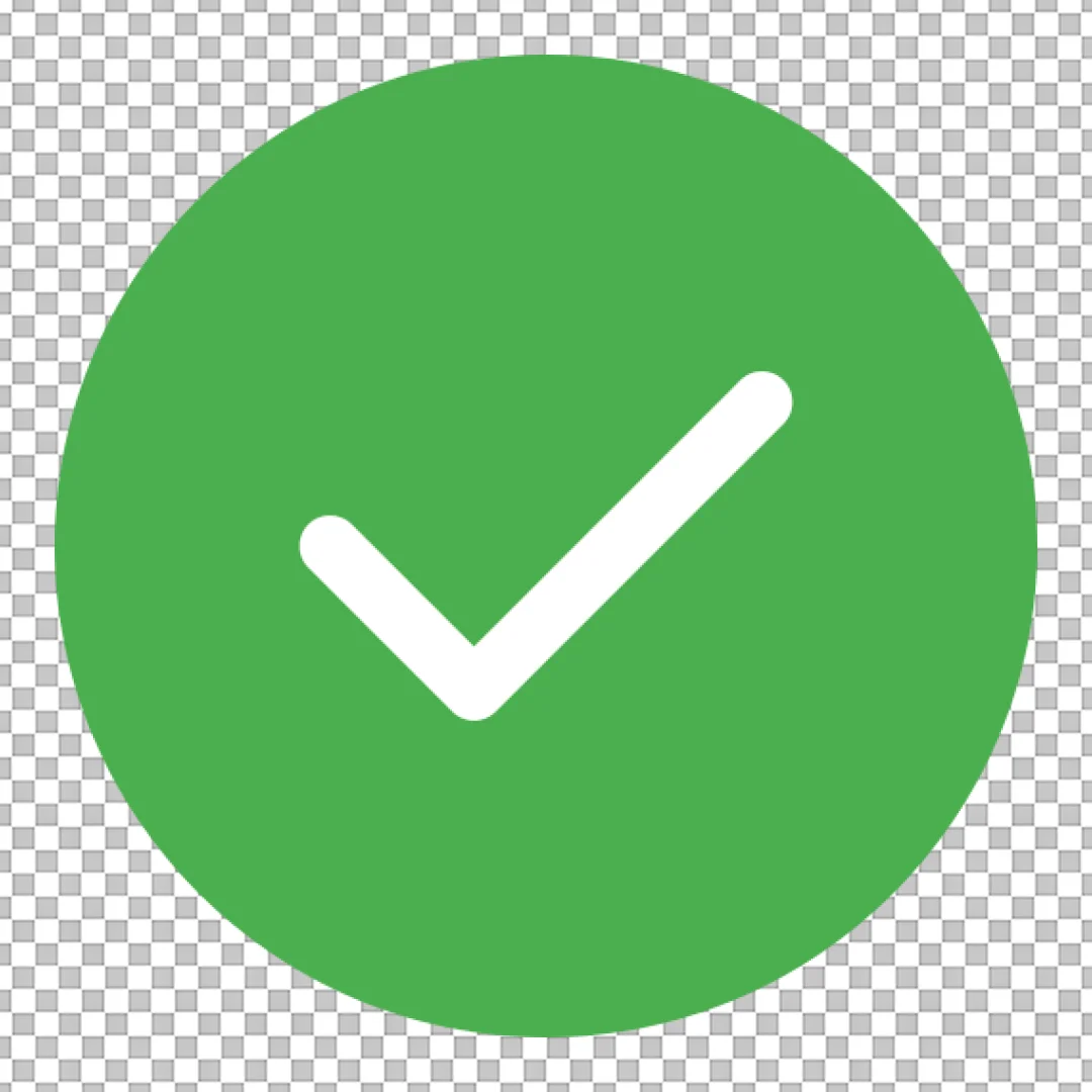 Green Checkmark Circle Icon for Success and Validation