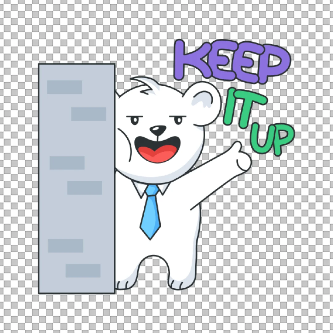 Keep It Up Motivational Sticker PNG
