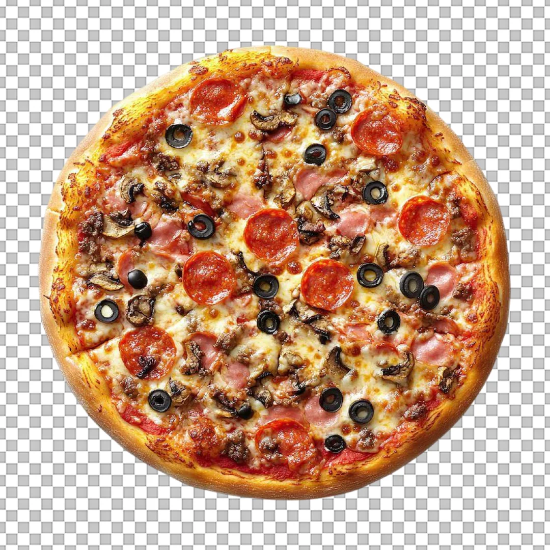 Meat Lovers Pizza with Ground Beef PNG