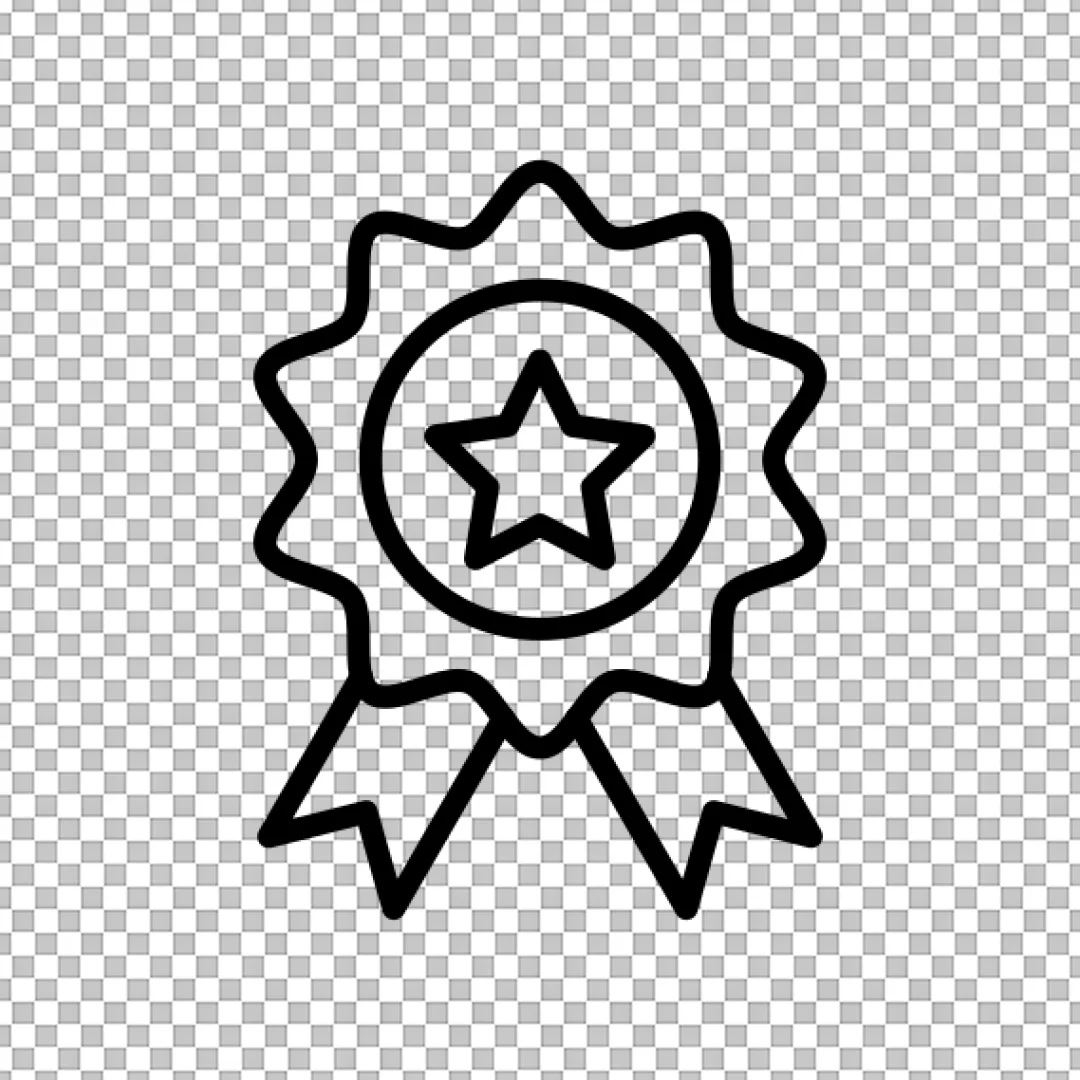 Minimalist White Person Icon on Black Background