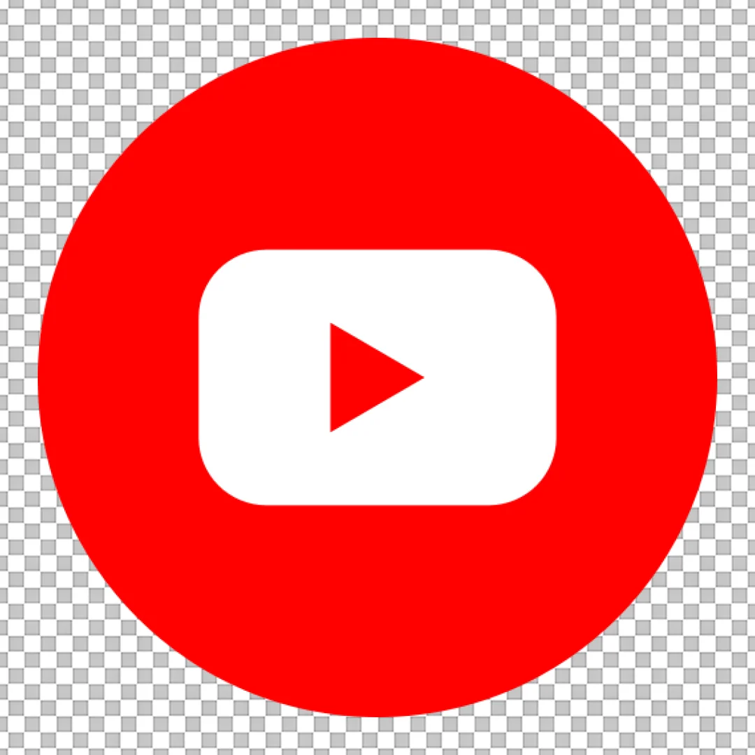 YouTube Video Platform Icon in Red Circle