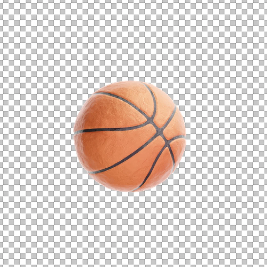 Orange Basketball 3D Icon PNG