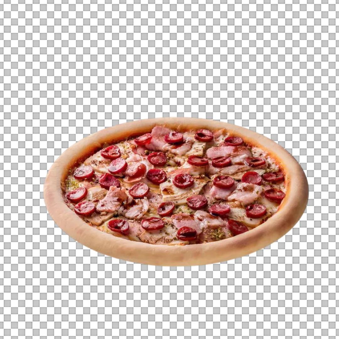 Sausage And Bacon Pizza PNG