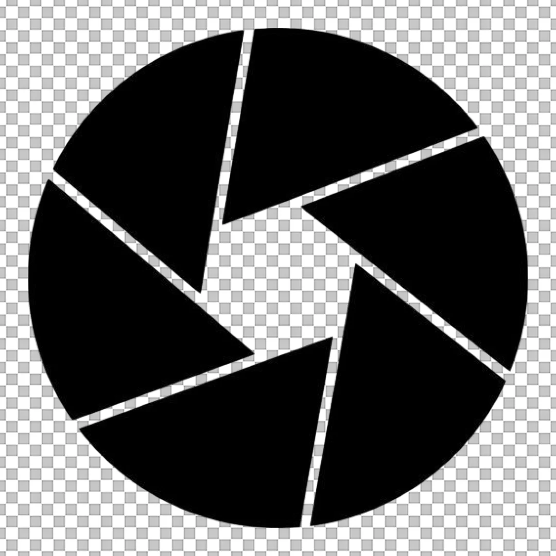 Simple Camera Shutter Aperture Icon PNG