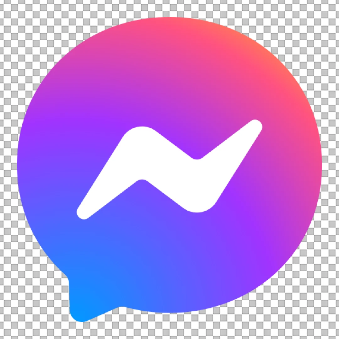 Meta Messenger App Icon Logo with Modern Gradient