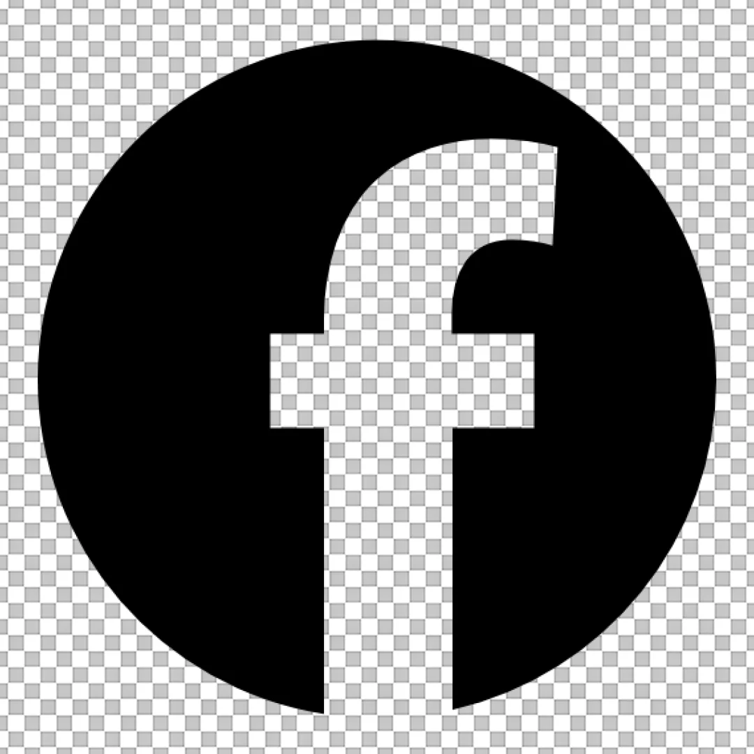 Minimalist Black Facebook Social Media Icon