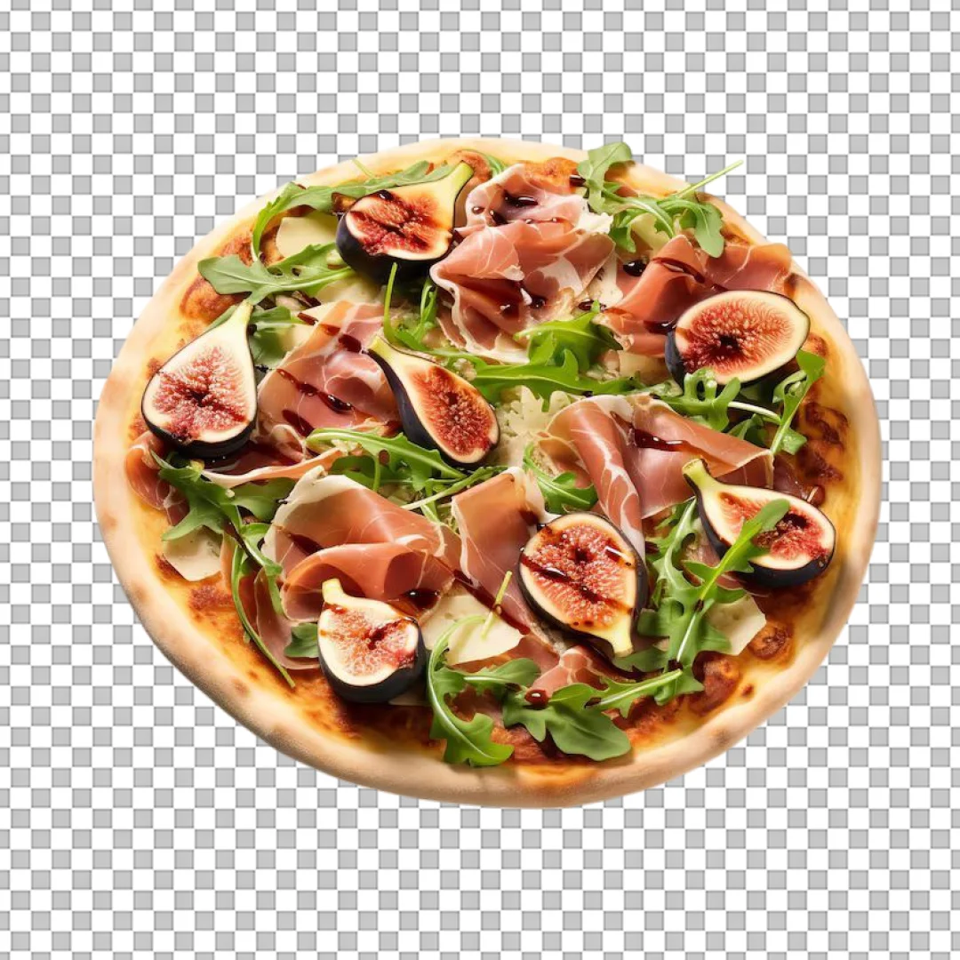 Prosciutto and Fig Gourmet Pizza PNG