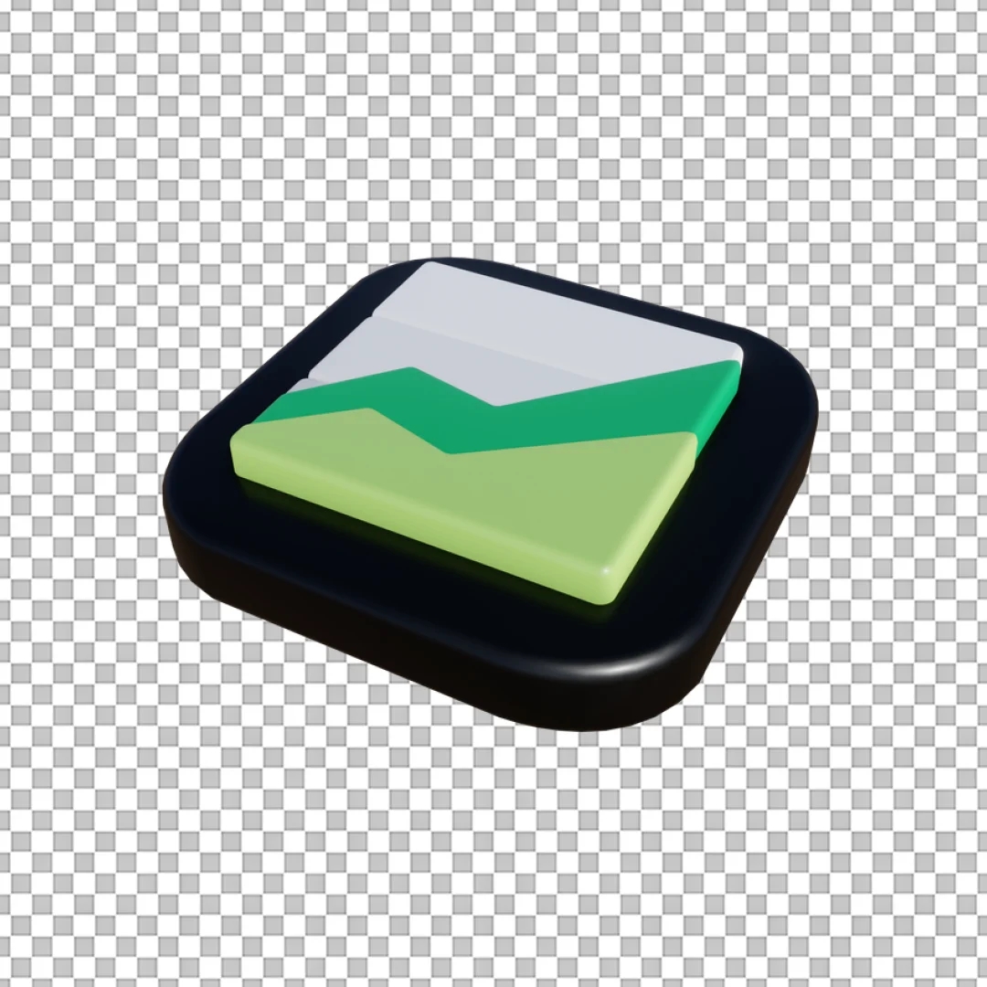 Google Sheets Finance Logo Black 3D Icon PNG