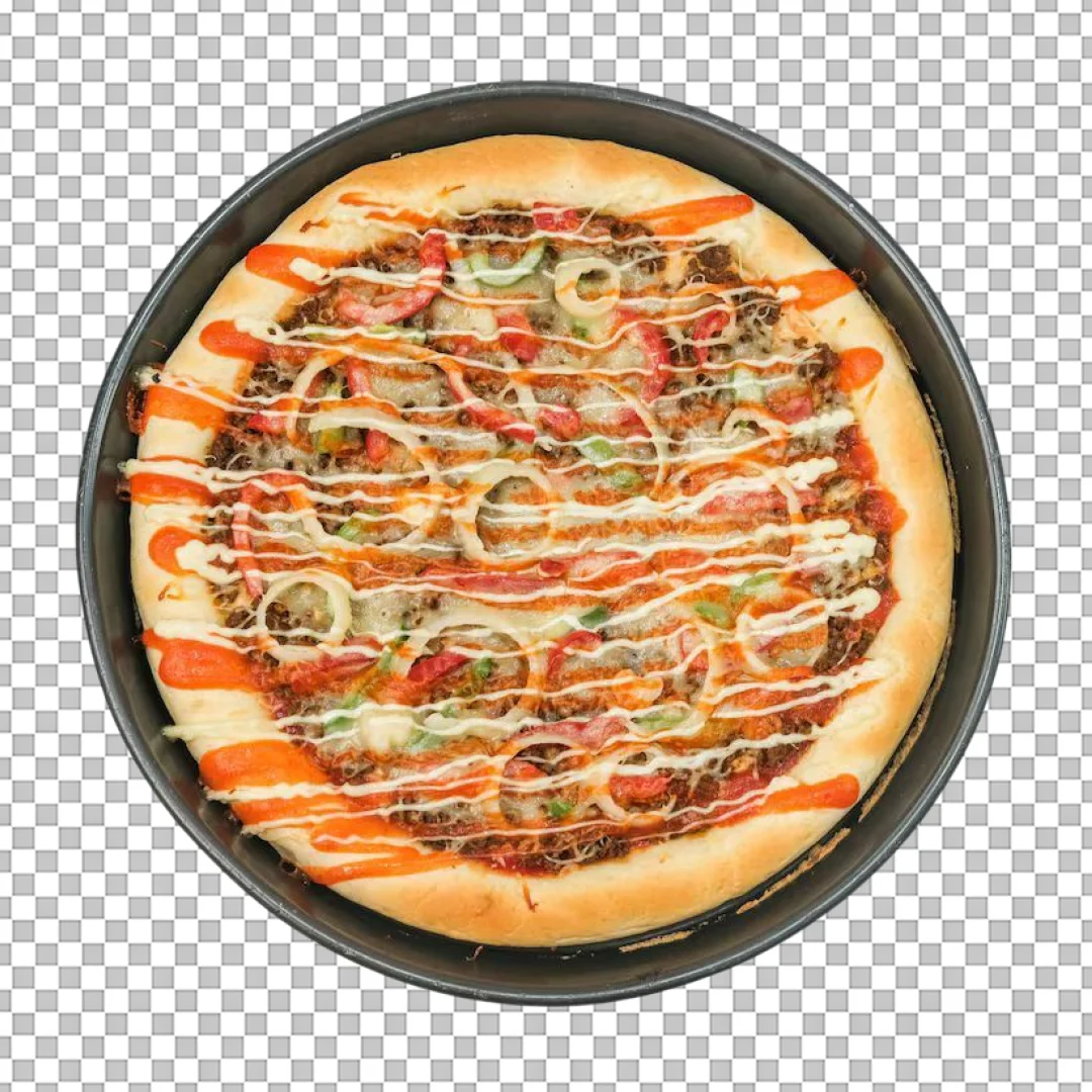 Pan Pizza Sauce Drizzle PNG