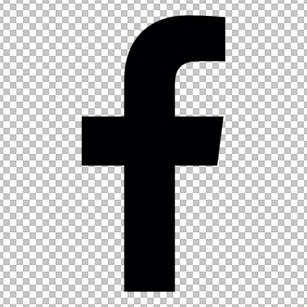 Black Facebook 'f' Icon Social Media Logo