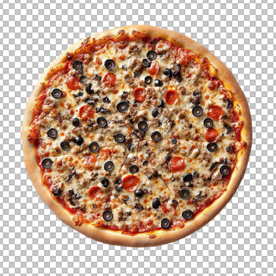 The Works Pizza with Everything PNG