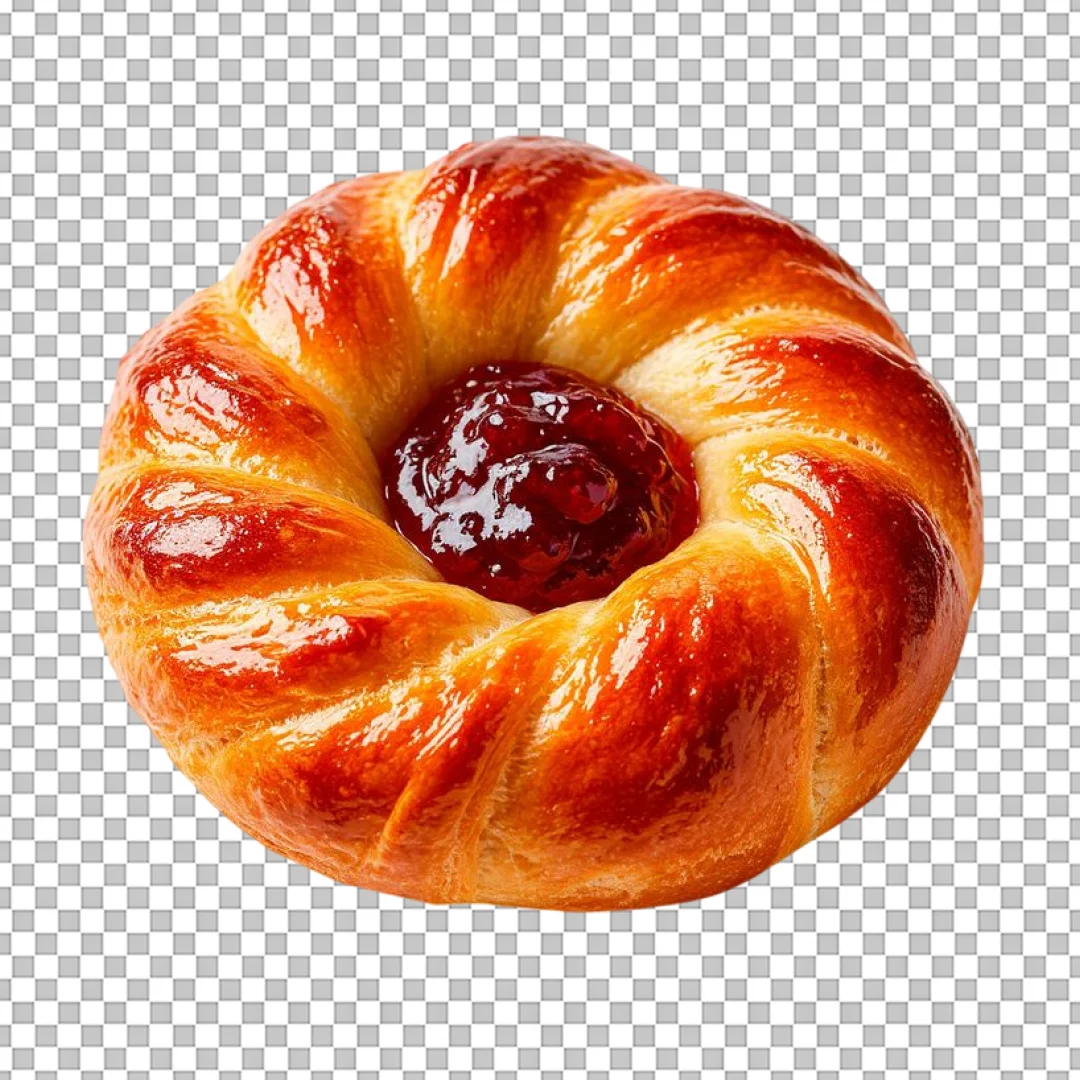 Danish Pastry with Jam PNG