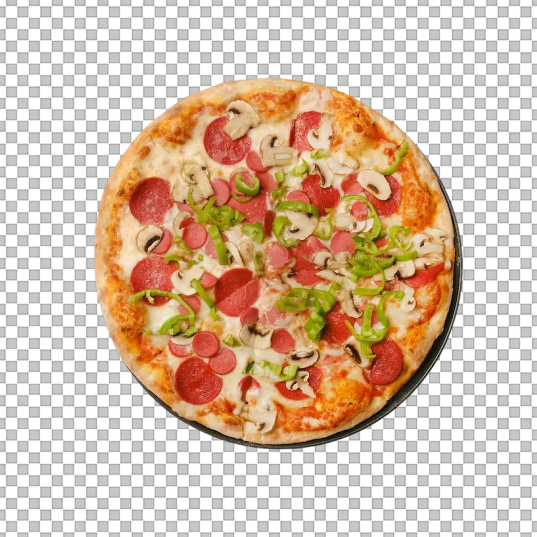 Supreme Loaded Topping Pizza PNG