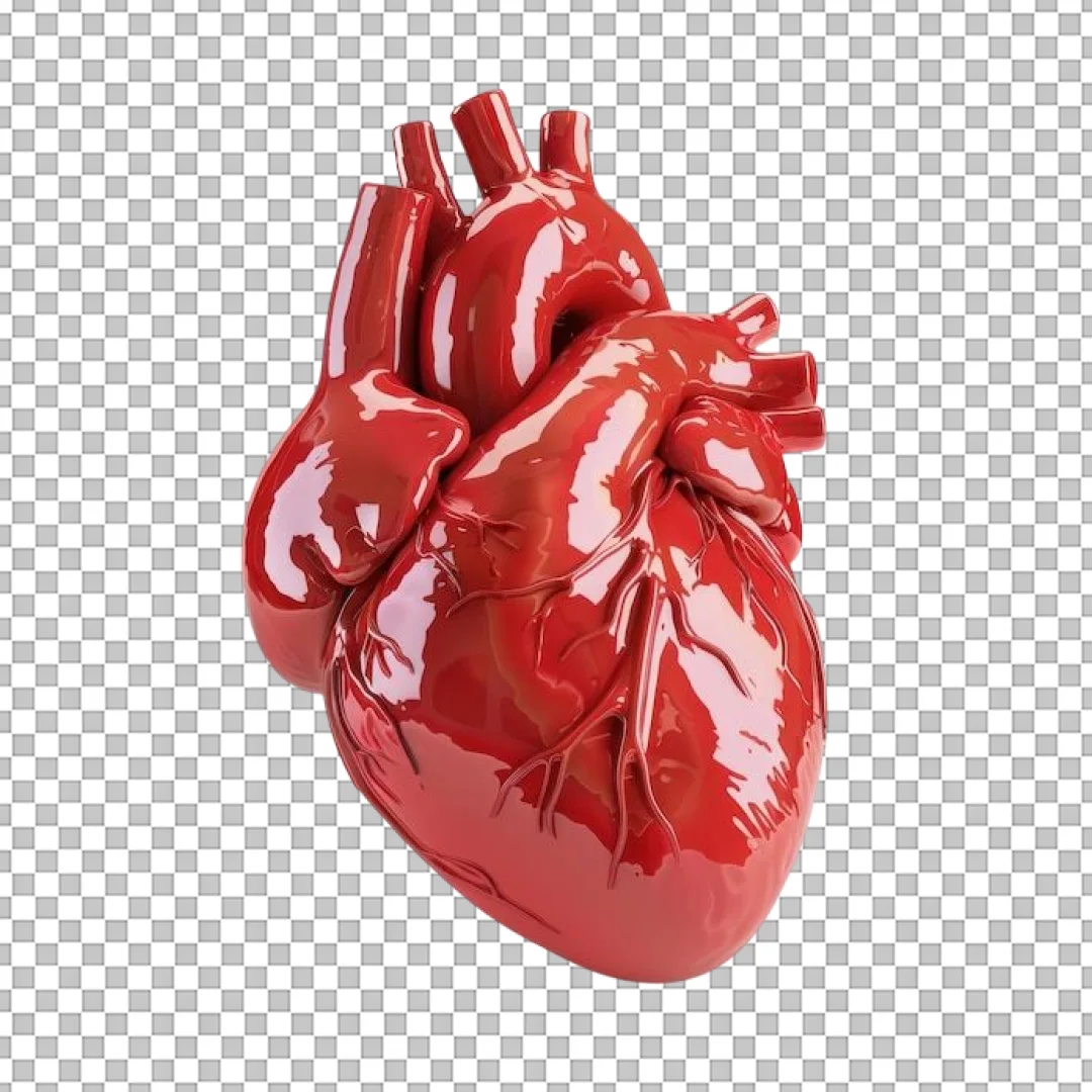 Anatomical Human Heart Graphic PNG