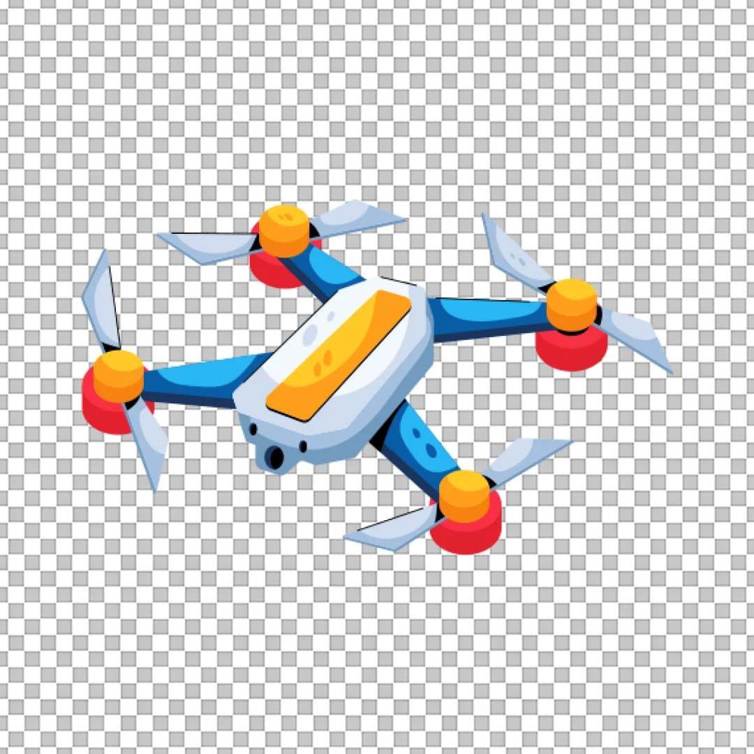 Modern Camera Drone Illustration PNG