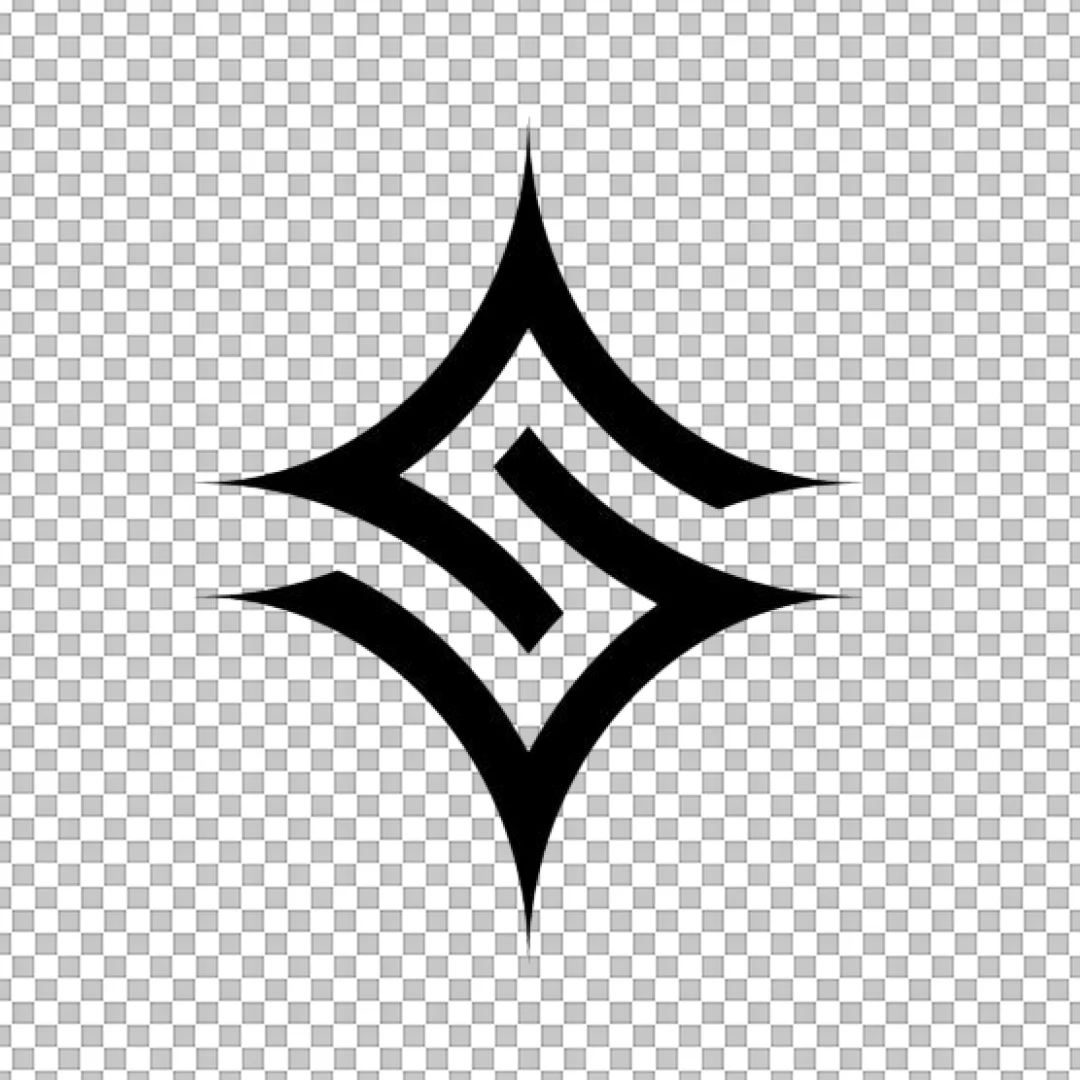 Abstract Sharp Letter S Logo PNG