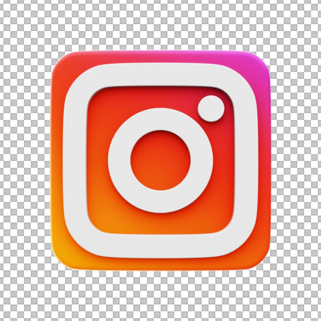 Standard 3D Instagram App Icon PNG