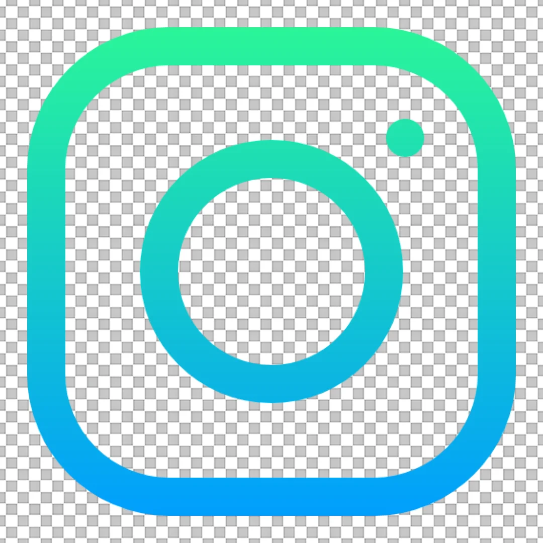 Gradient Outline Instagram Social Media Icon
