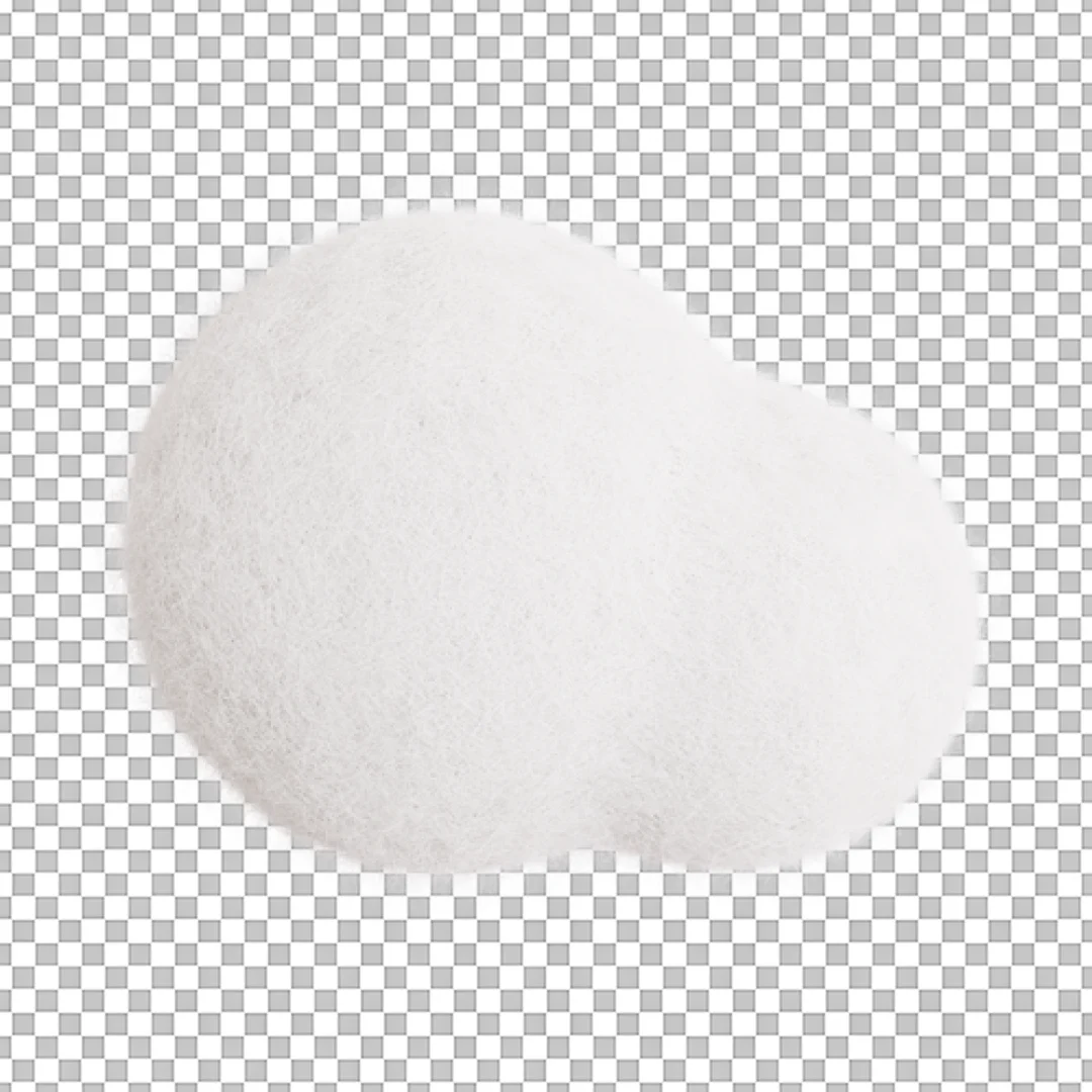 White Snowball Cloud 3D PNG