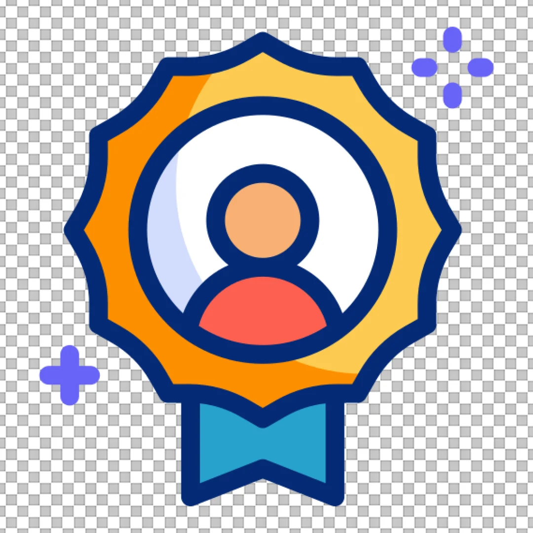 Certified User Badge Icon: Profile Award Medal